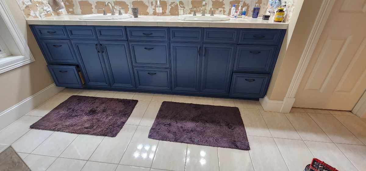 Double Vanity Finish after