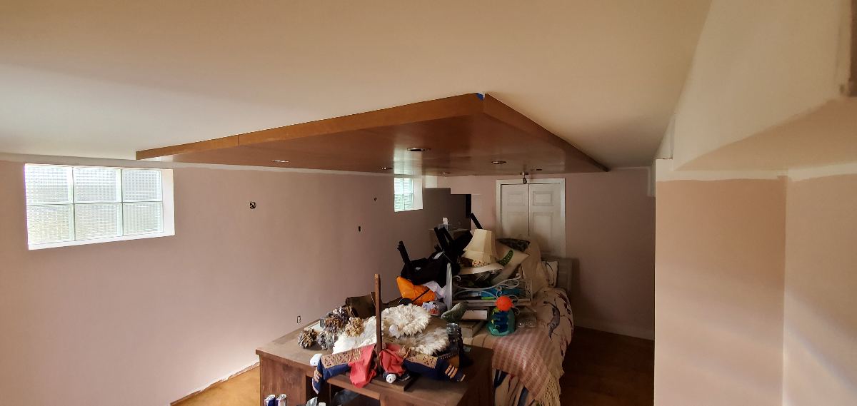 Basement Ceiling after