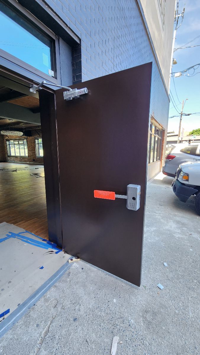 Commercial Door after SEACOL finishing