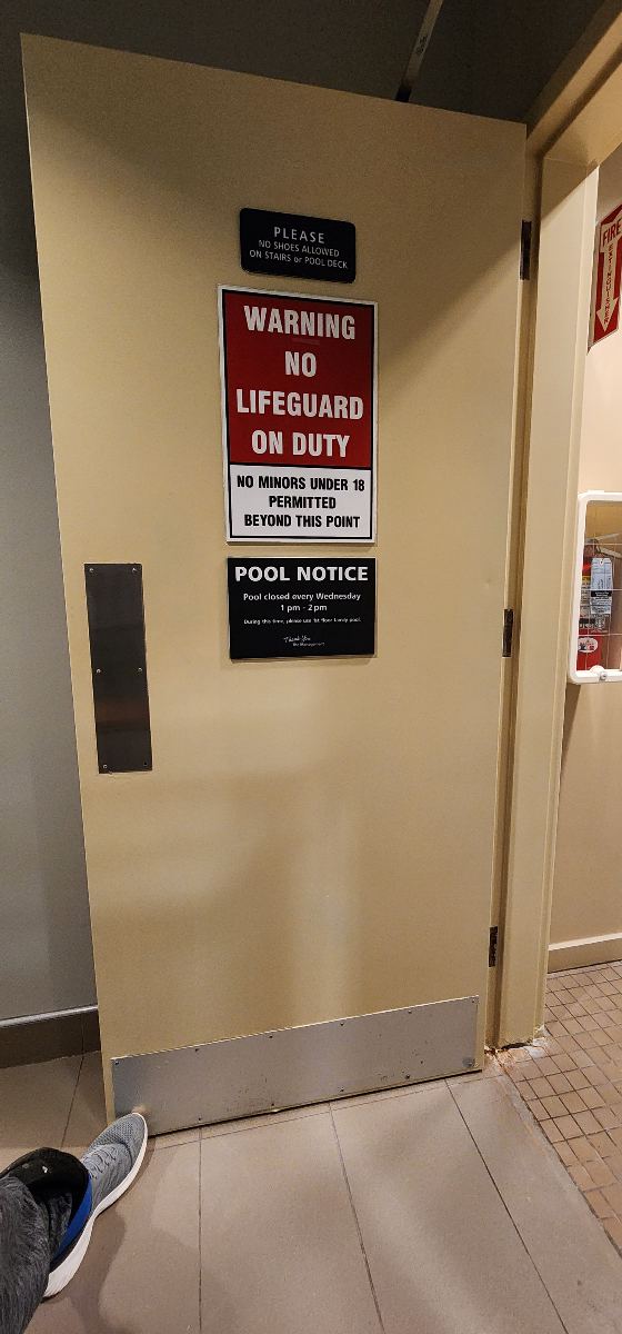 Gym Service Door after SEACOL finishing