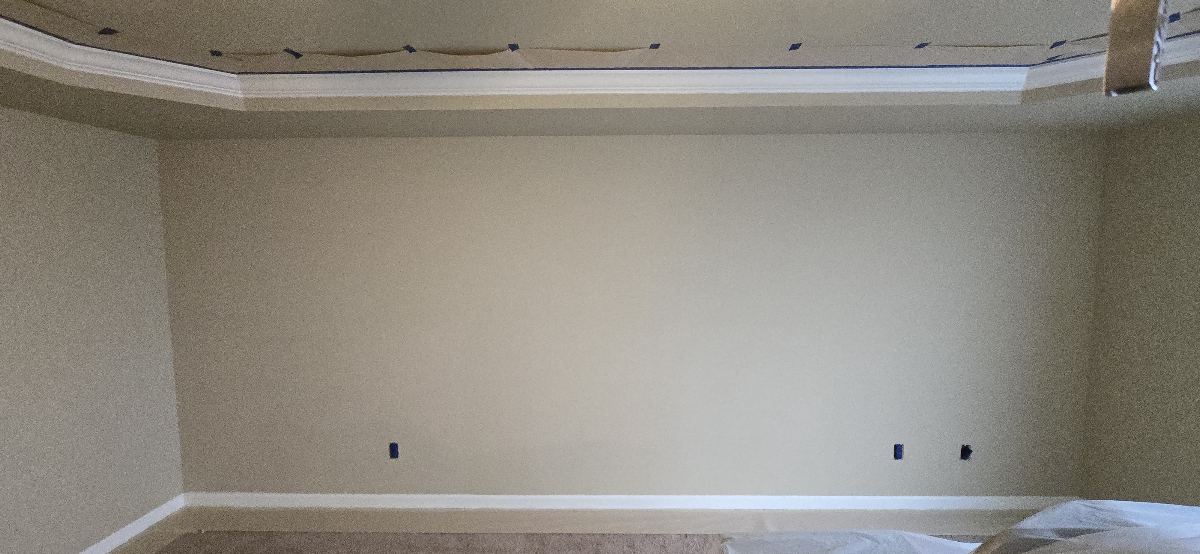 Geometric Wood Slat Wall before SEACOL finishing